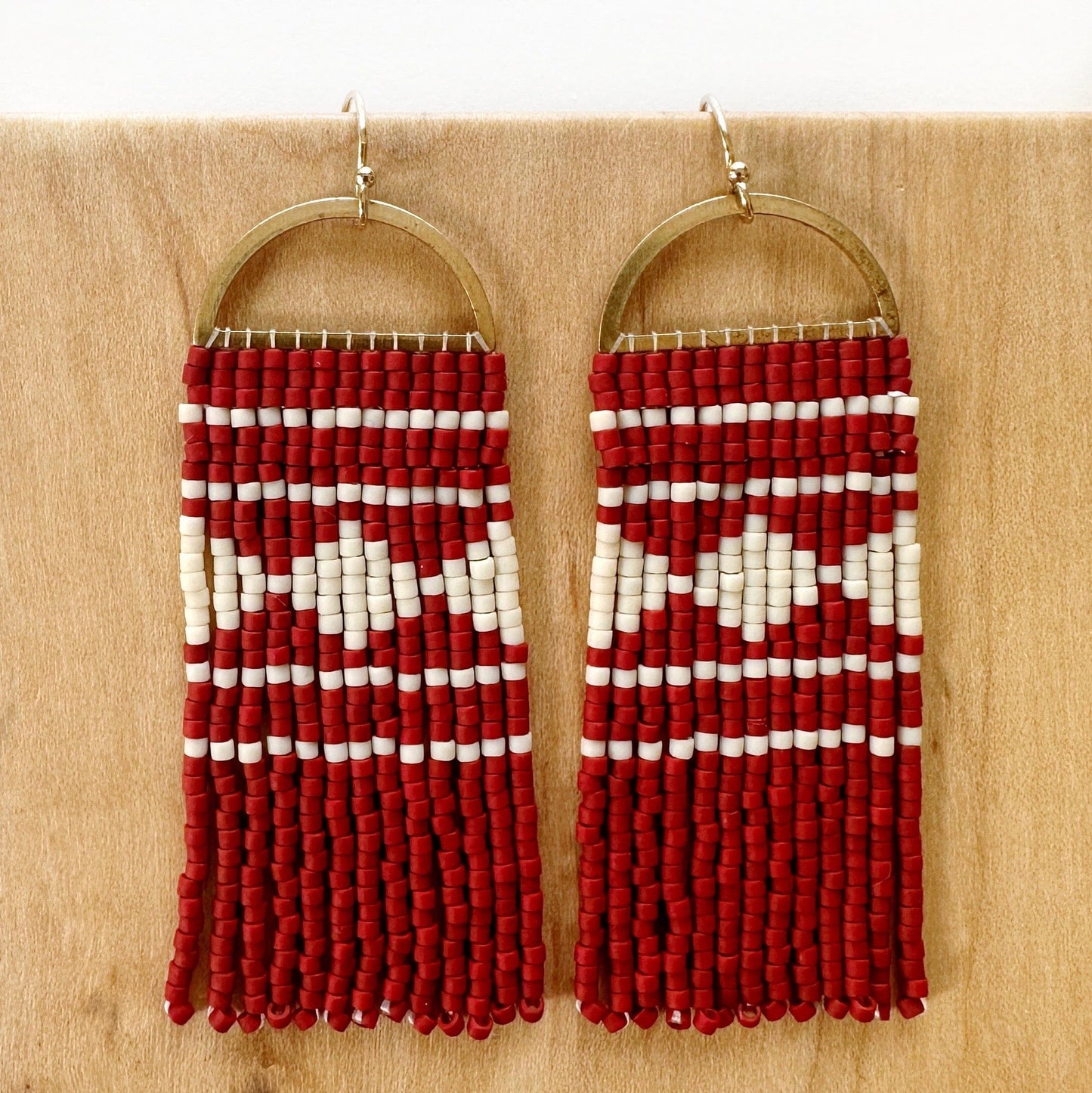 Lillie Nell Sinti Earrings in Brick + Linen