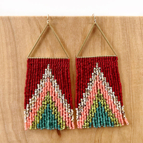 Load image into Gallery viewer, Lillie Nell Anowa Earrings in Strawberry Thief
