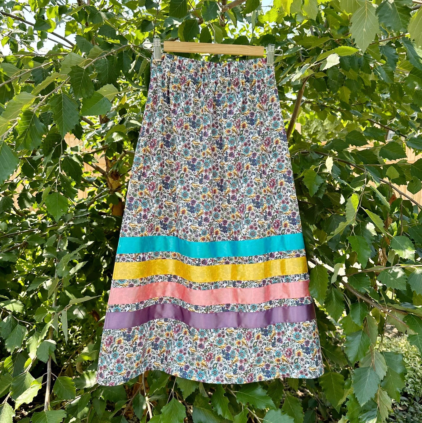 Lillie Nell (Girls/Petite) Mother Bird Ribbon Skirt + Earrings Set Skirts in