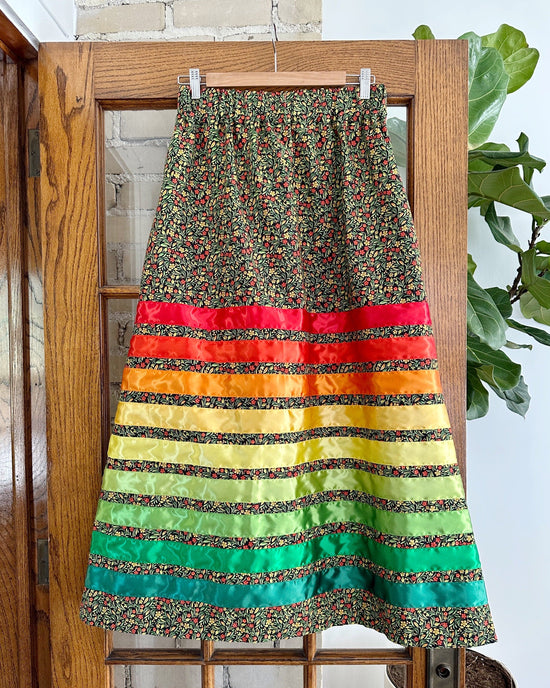 Lillie Nell Gooseberry Blossoms (9 Ribbons) Ribbon Skirt + Earrings Set Skirts in
