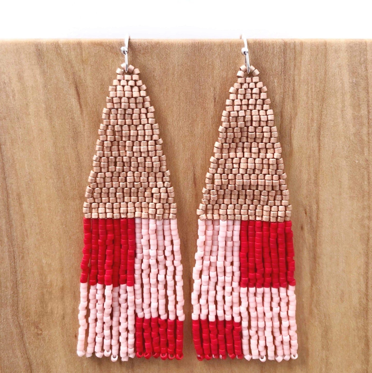 Lillie Nell Halito Earrings in Blush + Cherry