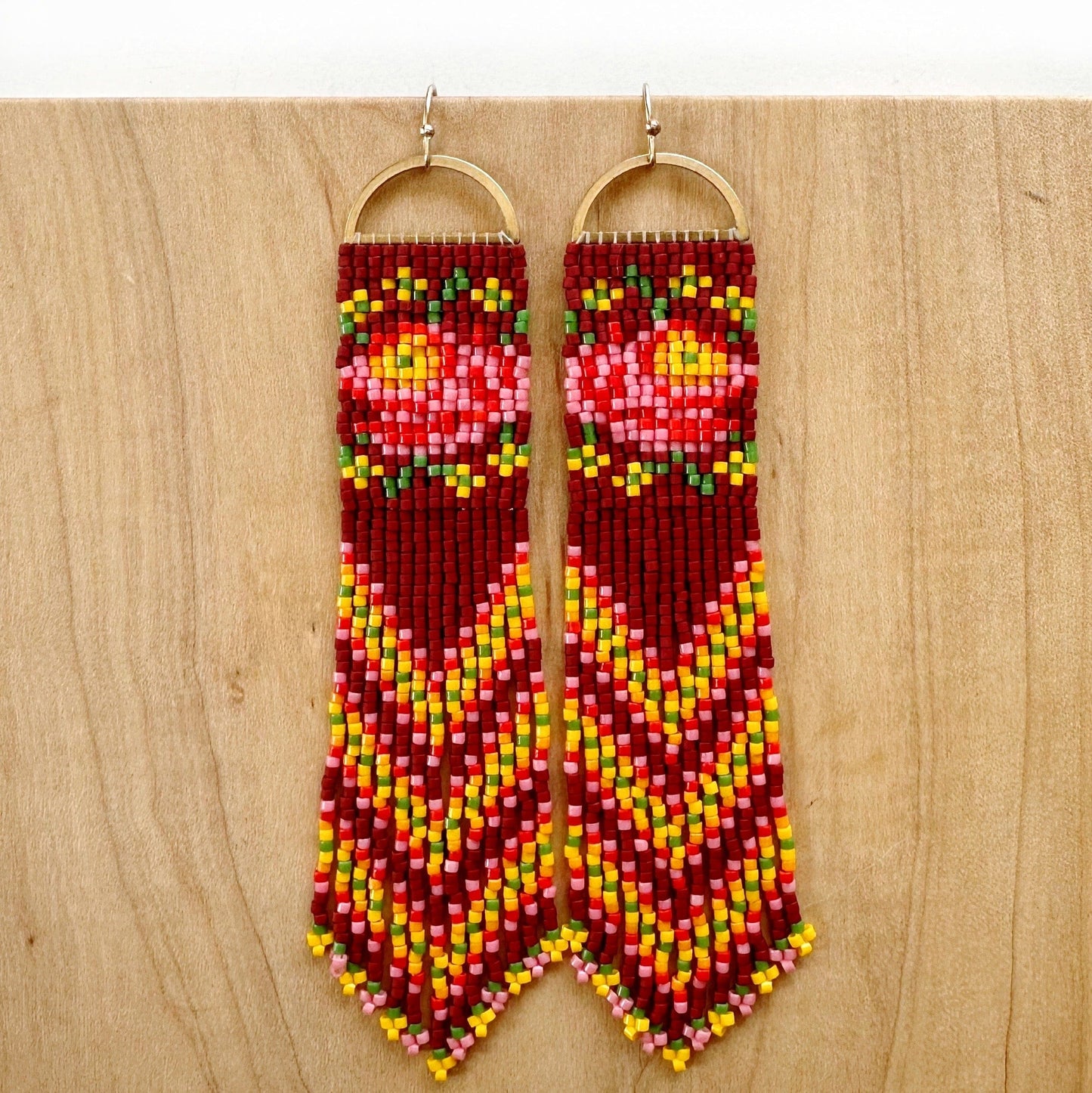 Lillie Nell Kokum Earrings in Brick Long - design development (limited)