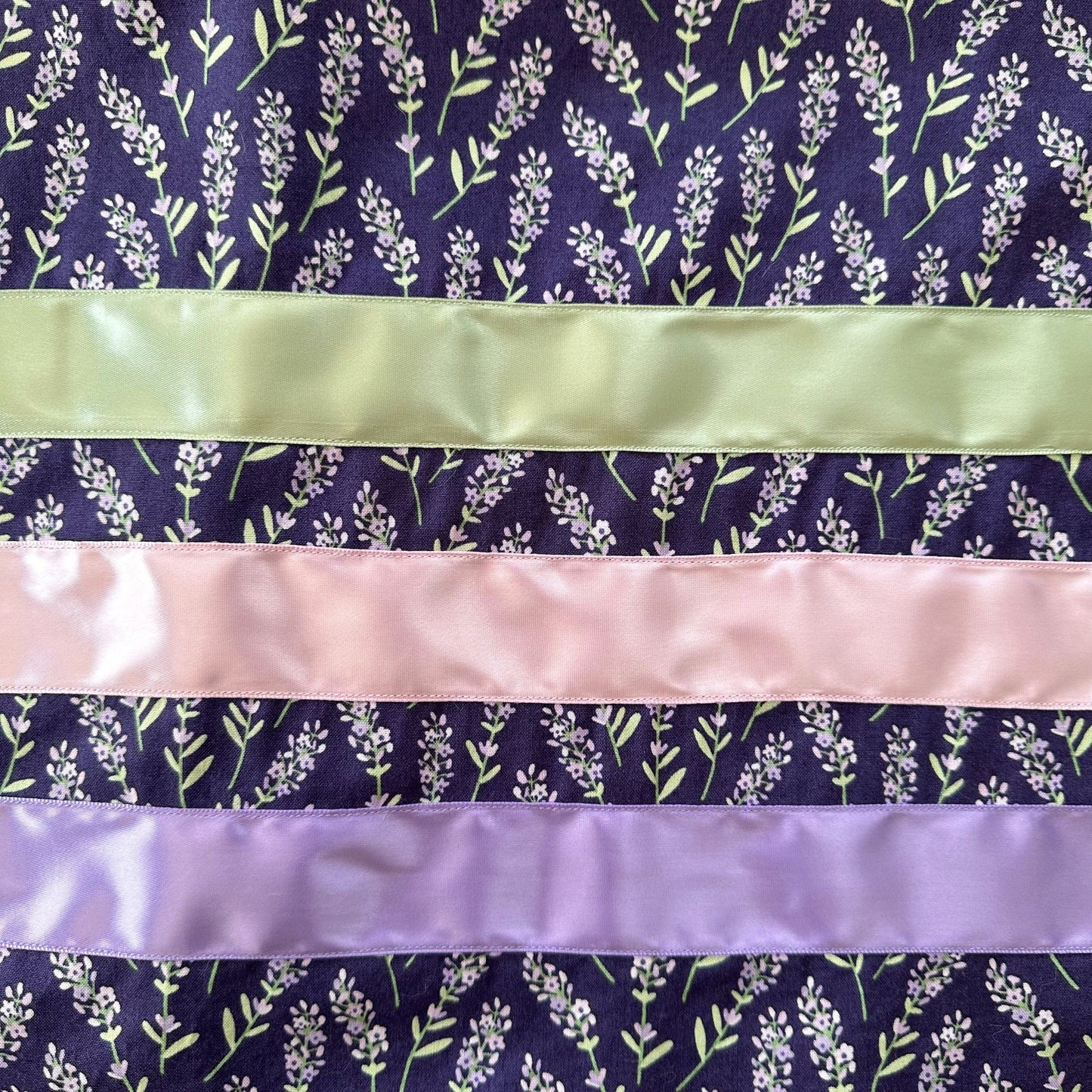 Lillie Nell Lilac Tea Length Ribbon Skirt + Earrings Set Skirts in