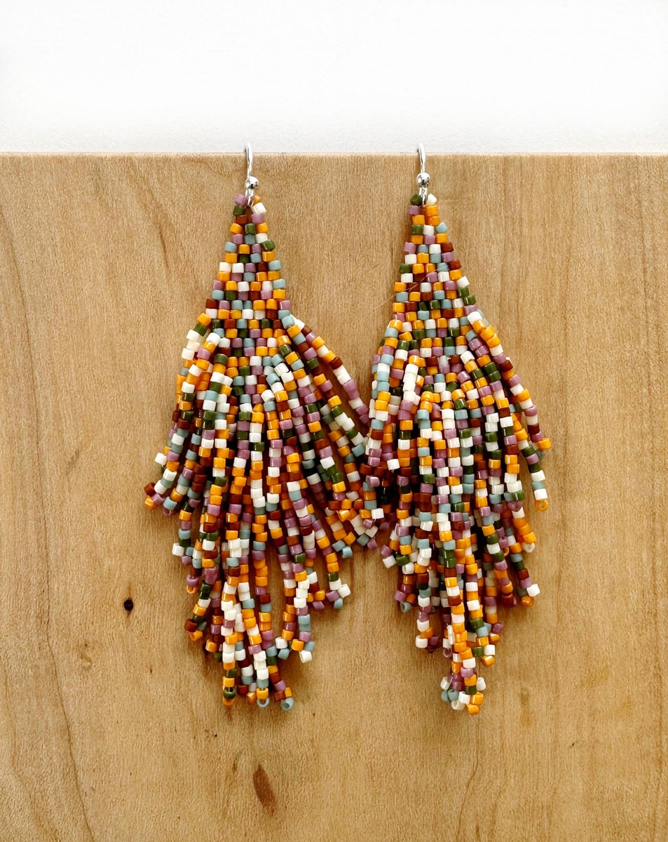 Meadow Harvest Calico Ribbon Skirt + Earrings Set ♢ Lillie Nell