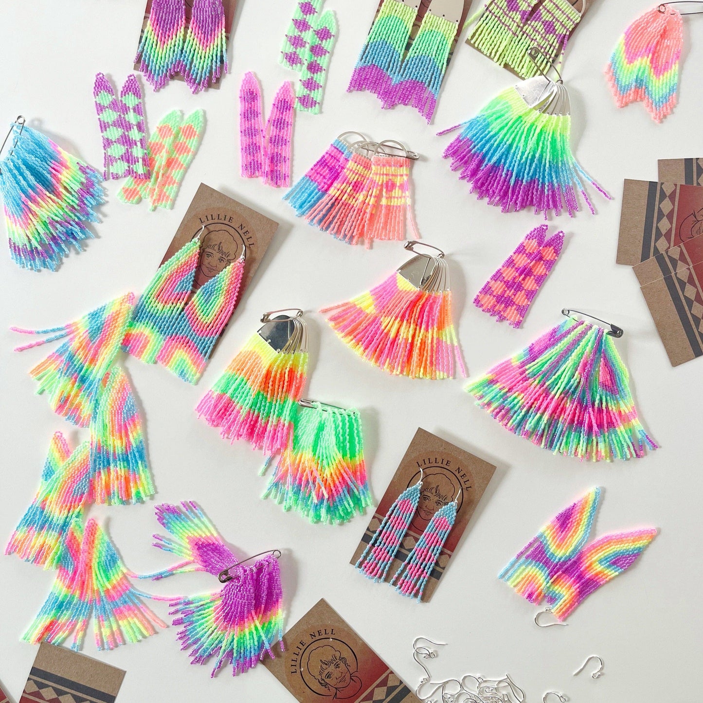 Lillie Nell Neon Rainbow Collection Earrings in