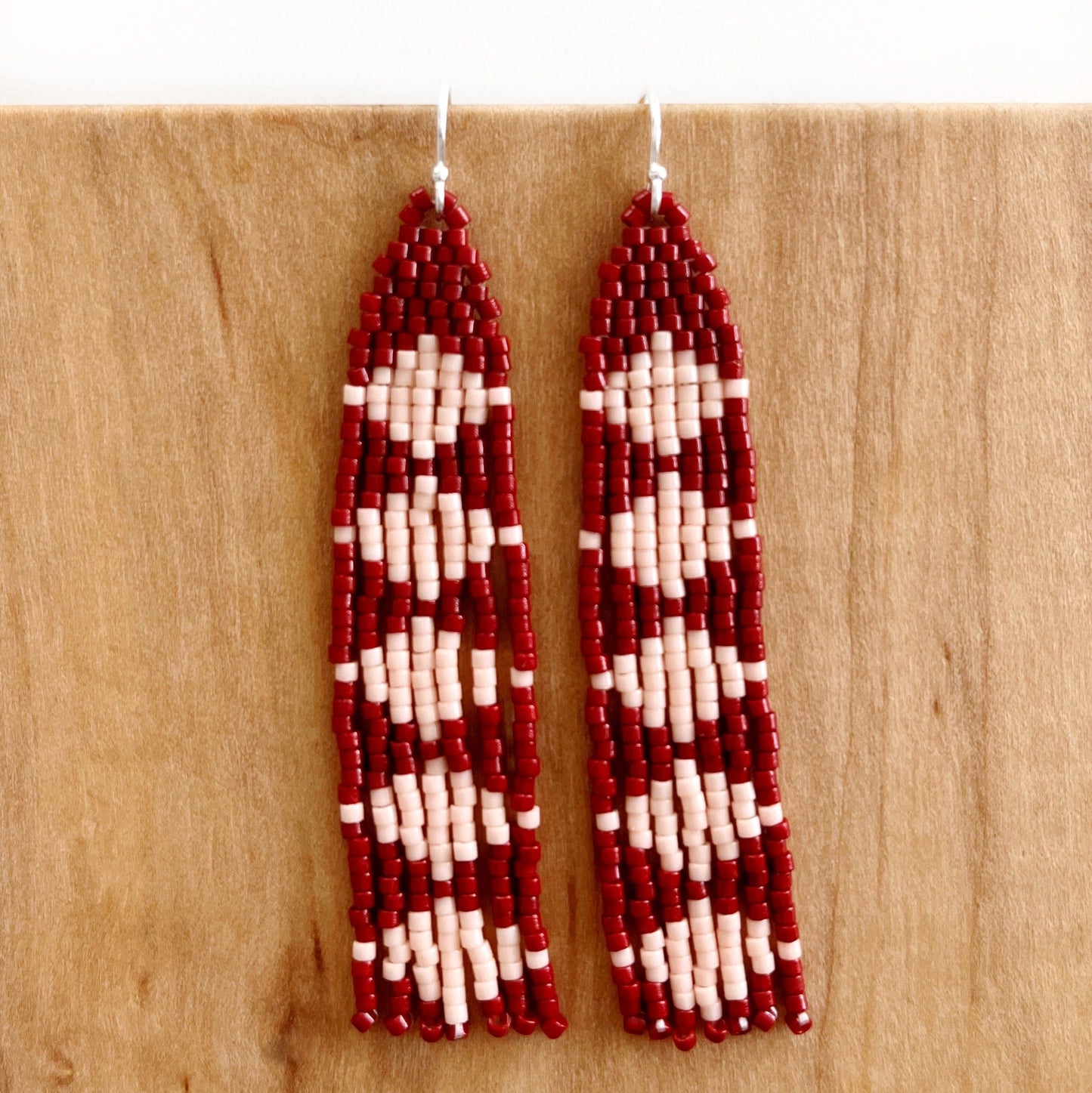 Load image into Gallery viewer, Lillie Nell Pokni Earrings in Brick + Blush
