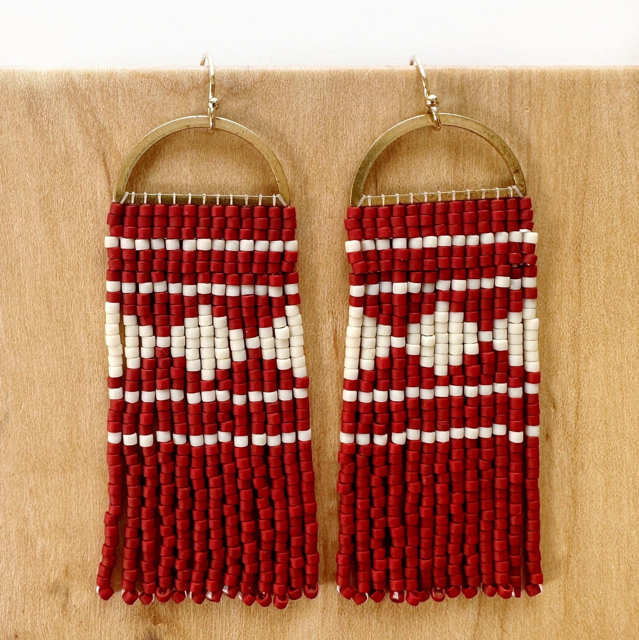 Lillie Nell Sinti Earrings in Brick + Linen