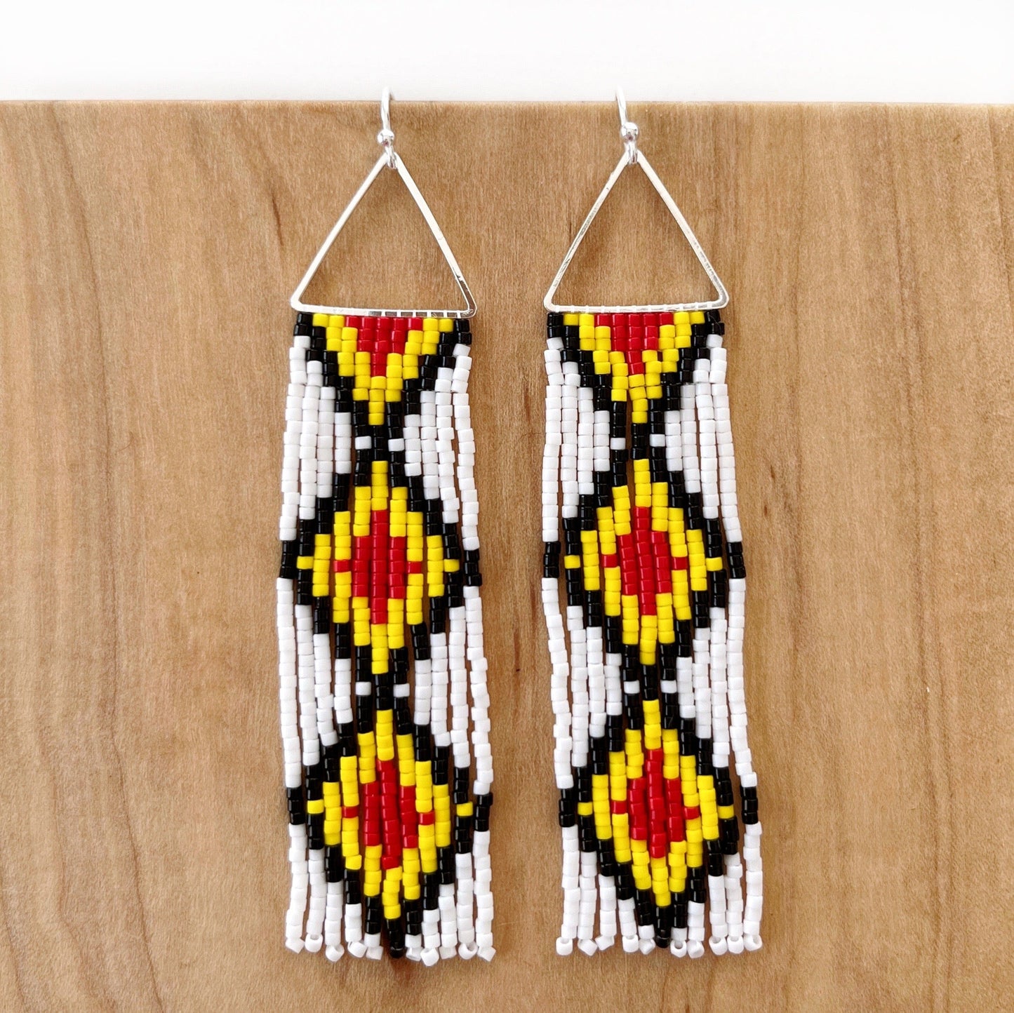 Load image into Gallery viewer, Lillie Nell Sinti Tuklo Earrings in Four Directions
