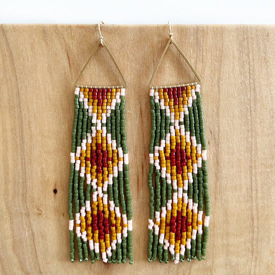 Load image into Gallery viewer, Lillie Nell Sinti Tuklo Earrings in Magnolia
