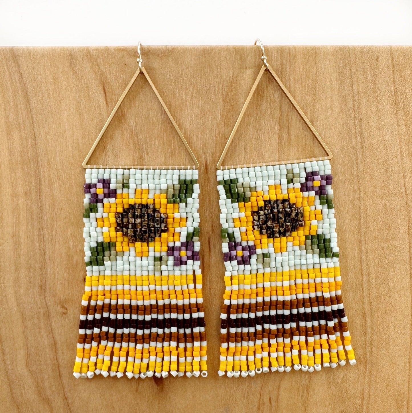 Load image into Gallery viewer, Lillie Nell Sunflower Tea Length Ribbon Skirt + Earrings Set Skirts in
