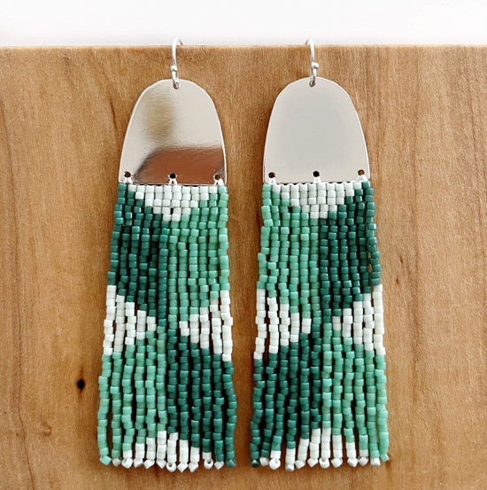 Load image into Gallery viewer, Lillie Nell Tushka Earrings in ocean
